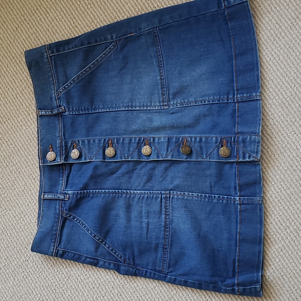 High Waisted Denim Skirt